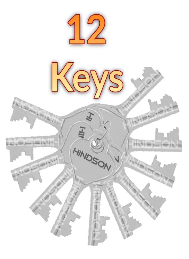 HINDSON Galaxy Round 65mm Lock | Metal Body | Double Locking | Hardened Shackle | 8 Steel Lever | 12 Silver Keys with Keychain | Silver and Gold Finsih | Made in India - Image 4